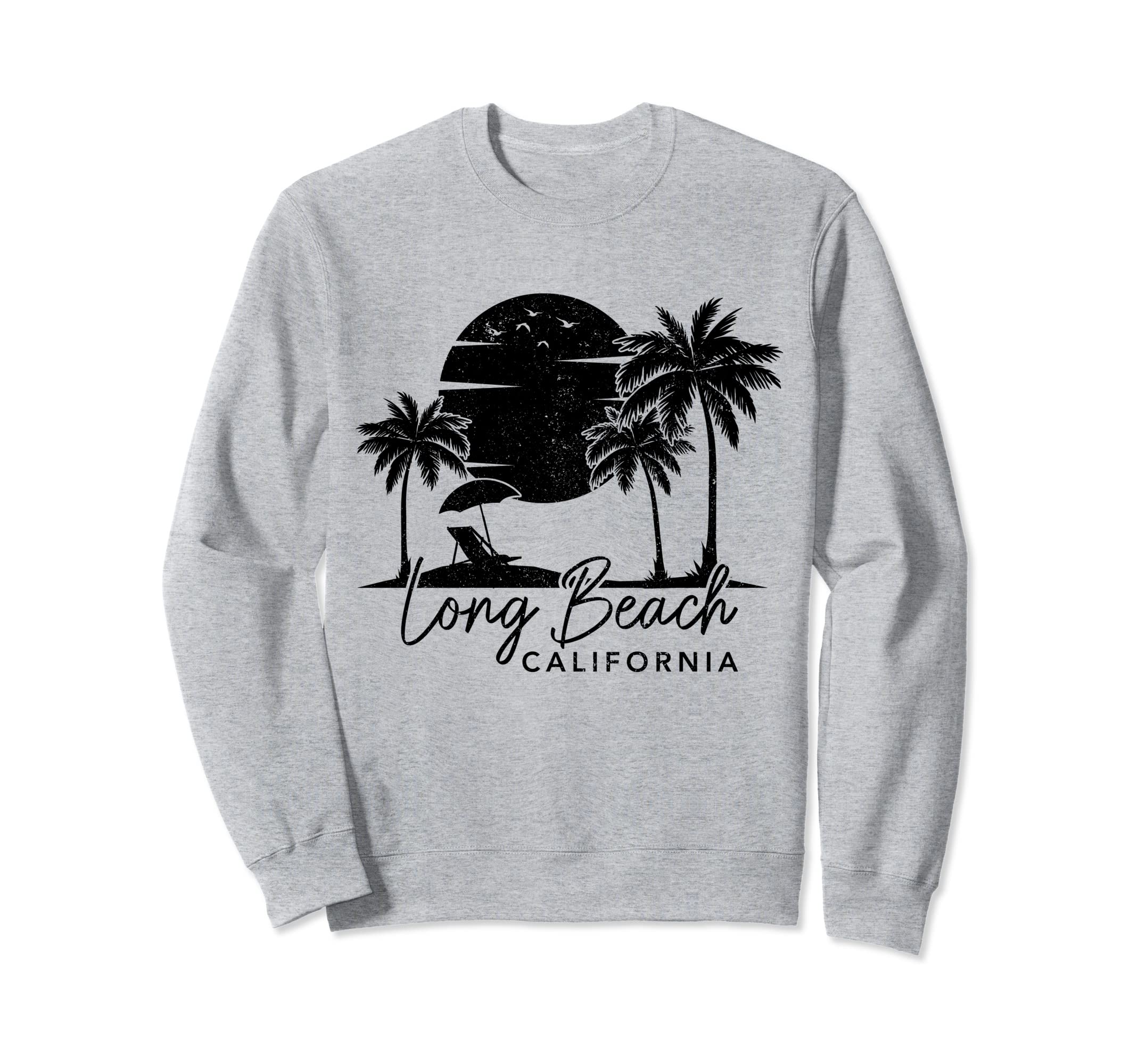Long Beach California Surf Sunset Sweatshirt - Novelty Apparel for Adults - T-Shirt, Sweatshirt, Hoodie