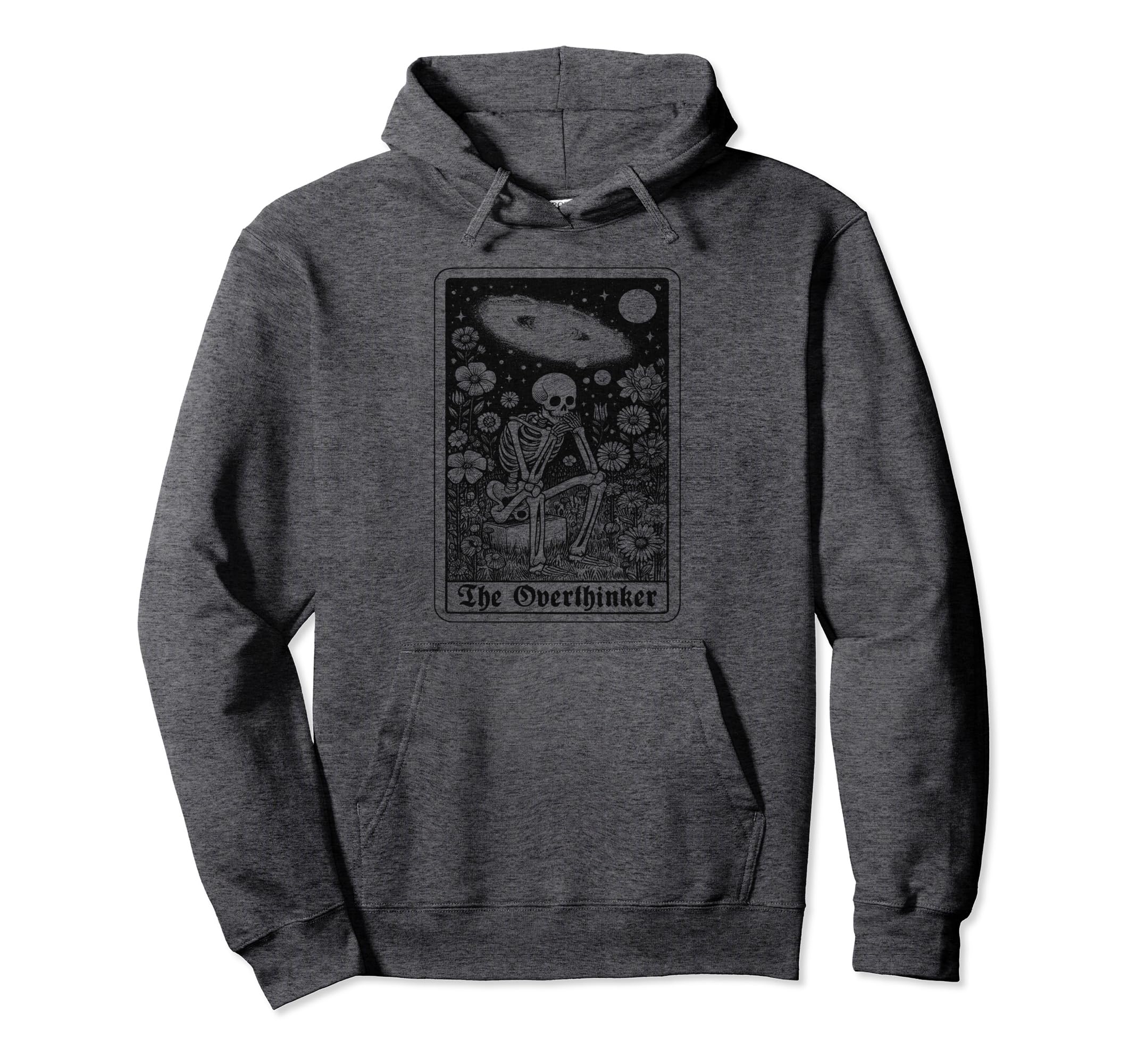 Overthinker Tarot Cards Reader Occult Hoodie - Custom Art Print Unisex - T-Shirt, Sweatshirt, Hoodie