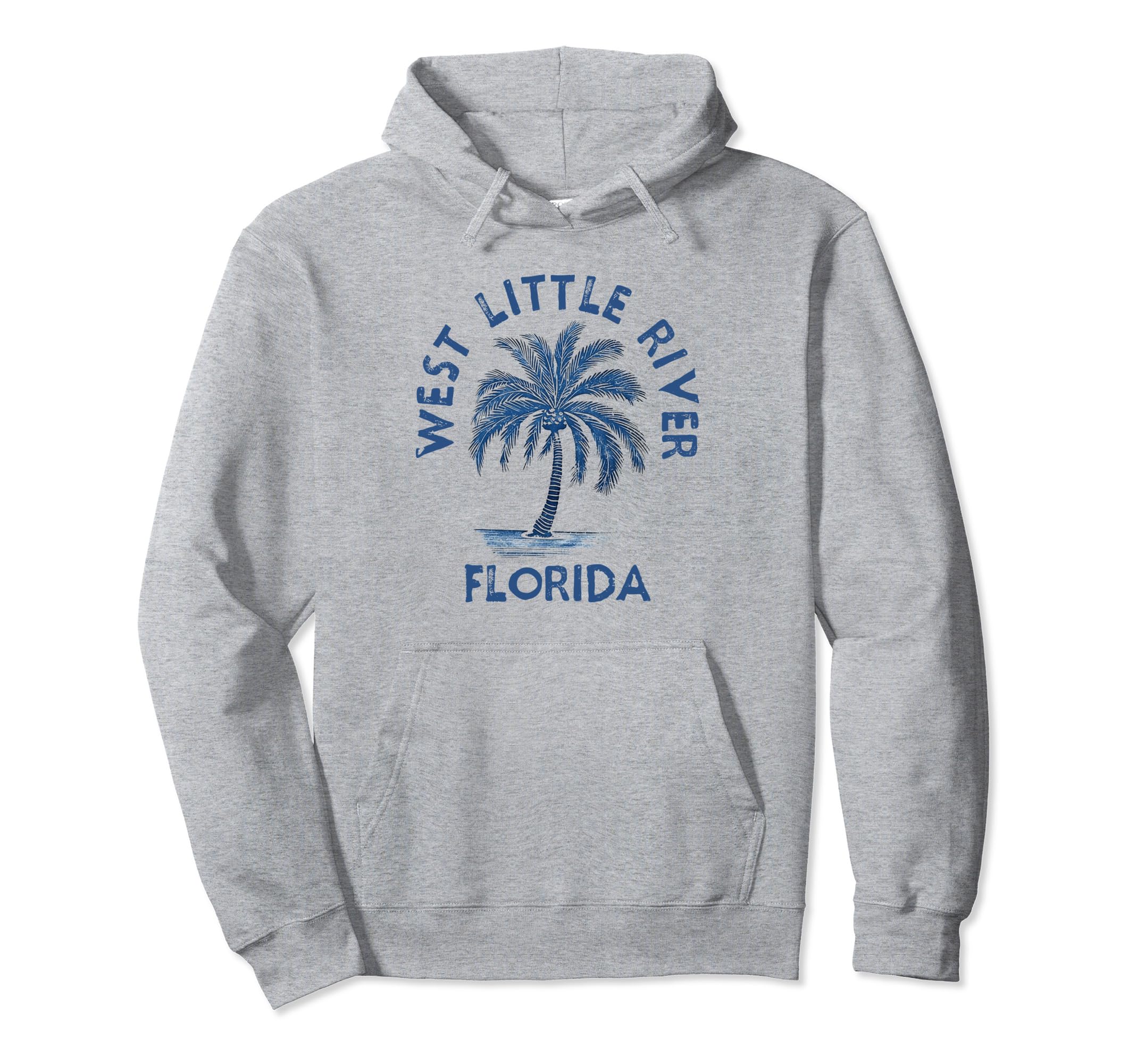 West Little River Florida Palm Tree Fl Hoodie - Novelty Apparel for Adults - T-Shirt, Sweatshirt, Hoodie