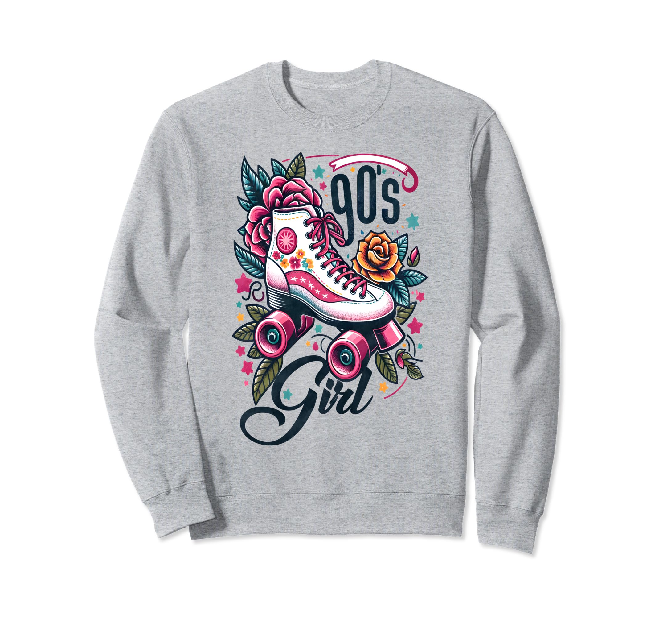 90S Skater Roller Skating Sweatshirt - Novelty Apparel Unisex - T-Shirt, Sweatshirt, Hoodie