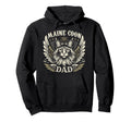 Maine Coon Dad Biker Wings Motorcycle Hoodie - Trendy Graphic Men Women - T-Shirt, Sweatshirt, Hoodie