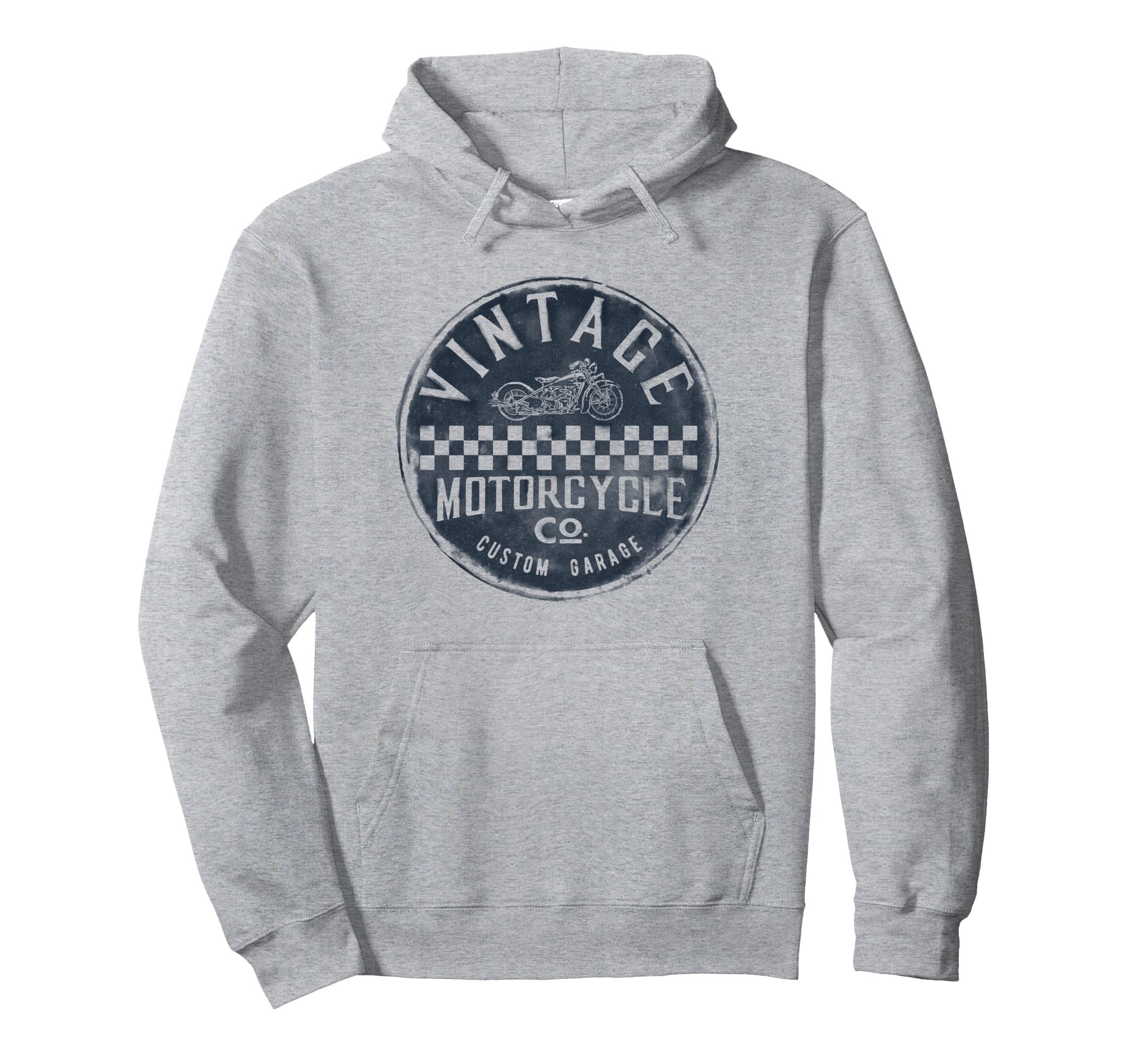 Motorcycle Custom Garage Finish Race Hoodie - Minimalist Print for Adults - T-Shirt, Sweatshirt, Hoodie
