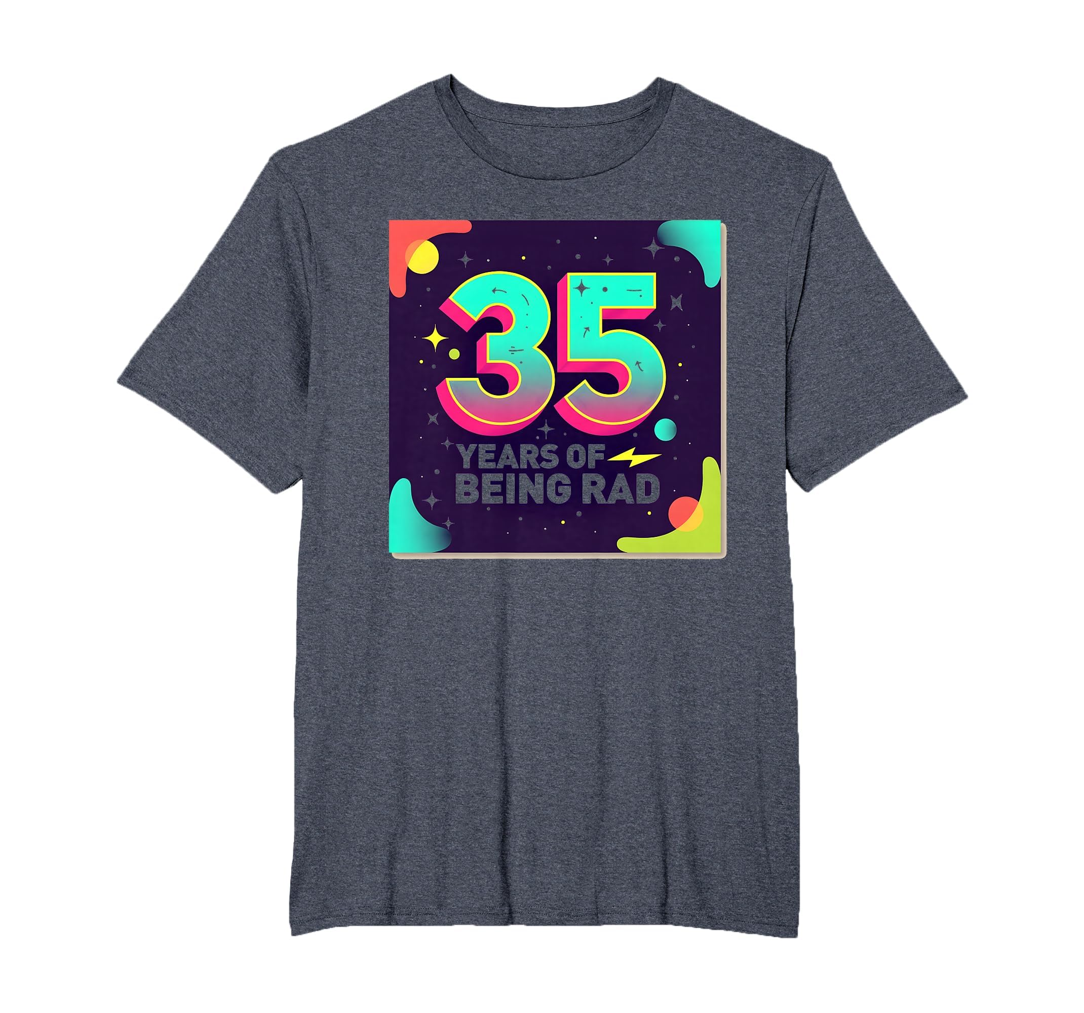 35Th Birthday Gift Rad 80S Celebration T-Shirt - Trendy Graphic for Adults - T-Shirt, Sweatshirt, Hoodie
