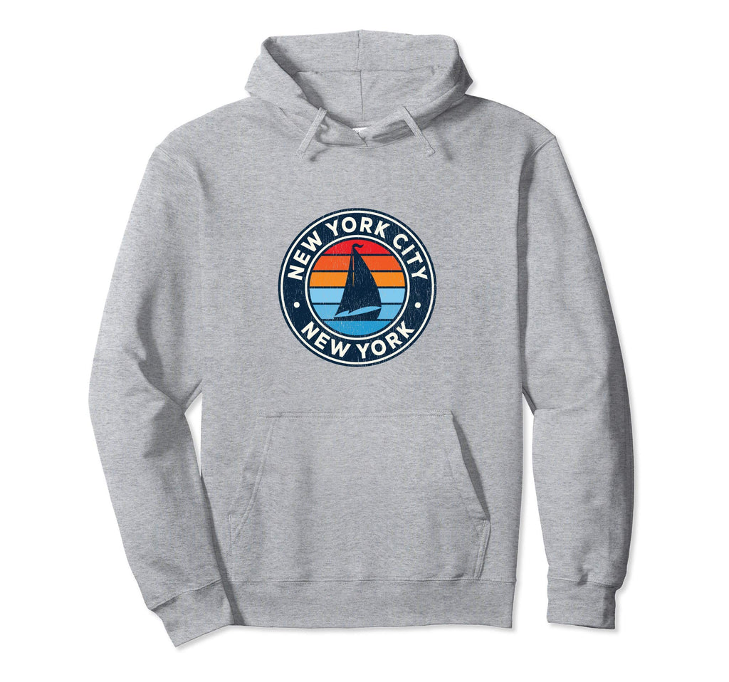 New York City New York Ny Sailboat 70S Hoodie - Streetwear Style Unisex - T-Shirt, Sweatshirt, Hoodie