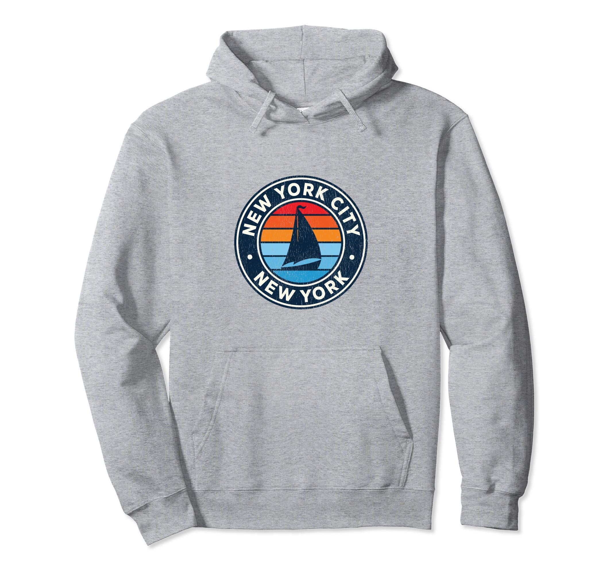 New York City New York Ny Sailboat 70S Hoodie - Streetwear Style Unisex - T-Shirt, Sweatshirt, Hoodie