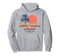 West Palm Beach Florida Sunset Palm Tree Hoodie - Aesthetic Graphic Unisex - T-Shirt, Sweatshirt, Hoodie