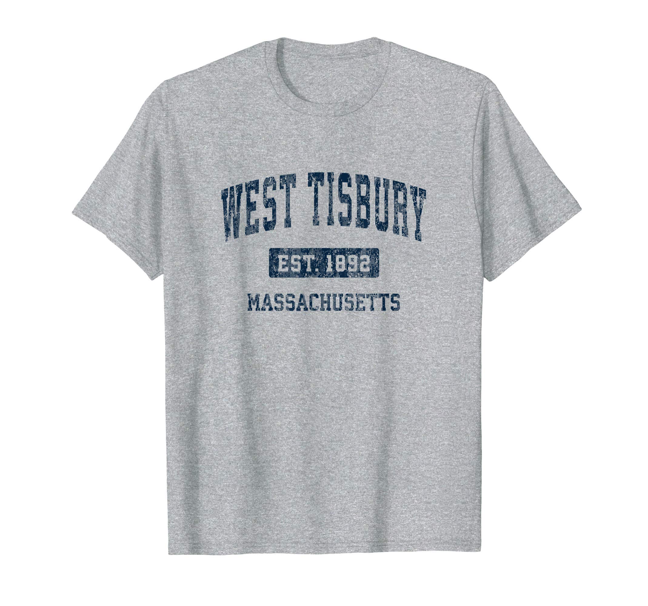 West Tisbury Massachusetts Ma Sports Navy T-Shirt - Minimalist Print Unisex - T-Shirt, Sweatshirt, Hoodie