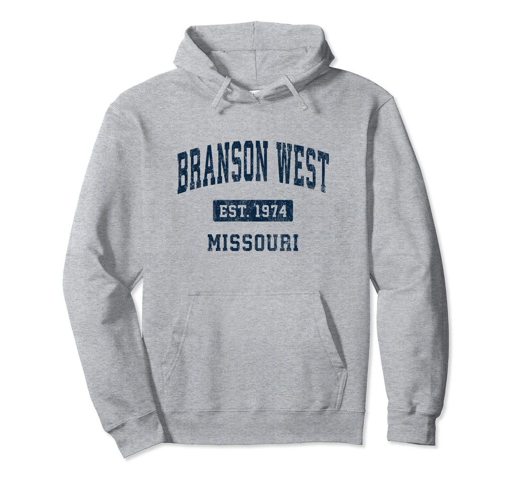 Branson West Missouri Mo Athletic Sports Hoodie - Trendy Graphic Unisex - T-Shirt, Sweatshirt, Hoodie