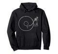 Vinyl Record Player Sketch Drawing Hoodie - Trendy Graphic for Adults - T-Shirt, Sweatshirt, Hoodie