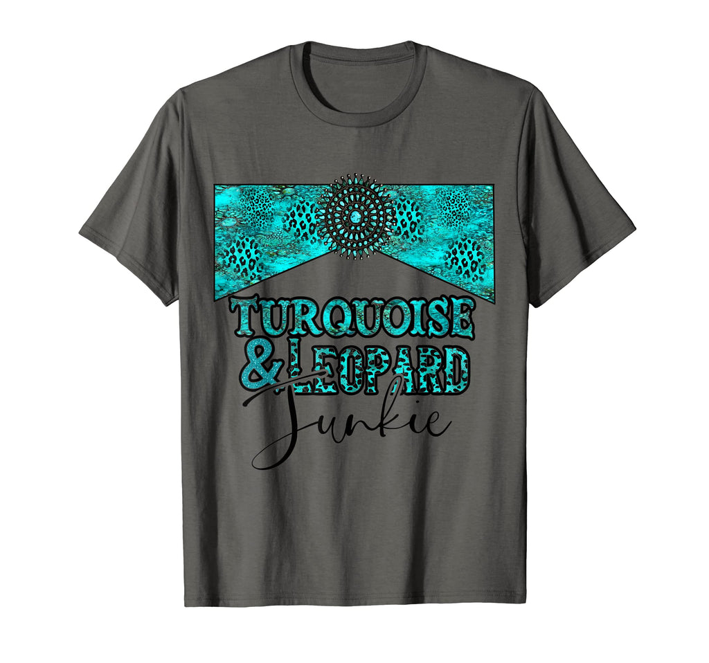 Turquoise And Junkie Western Turquoise T-Shirt - Minimalist Print Unisex - T-Shirt, Sweatshirt, Hoodie