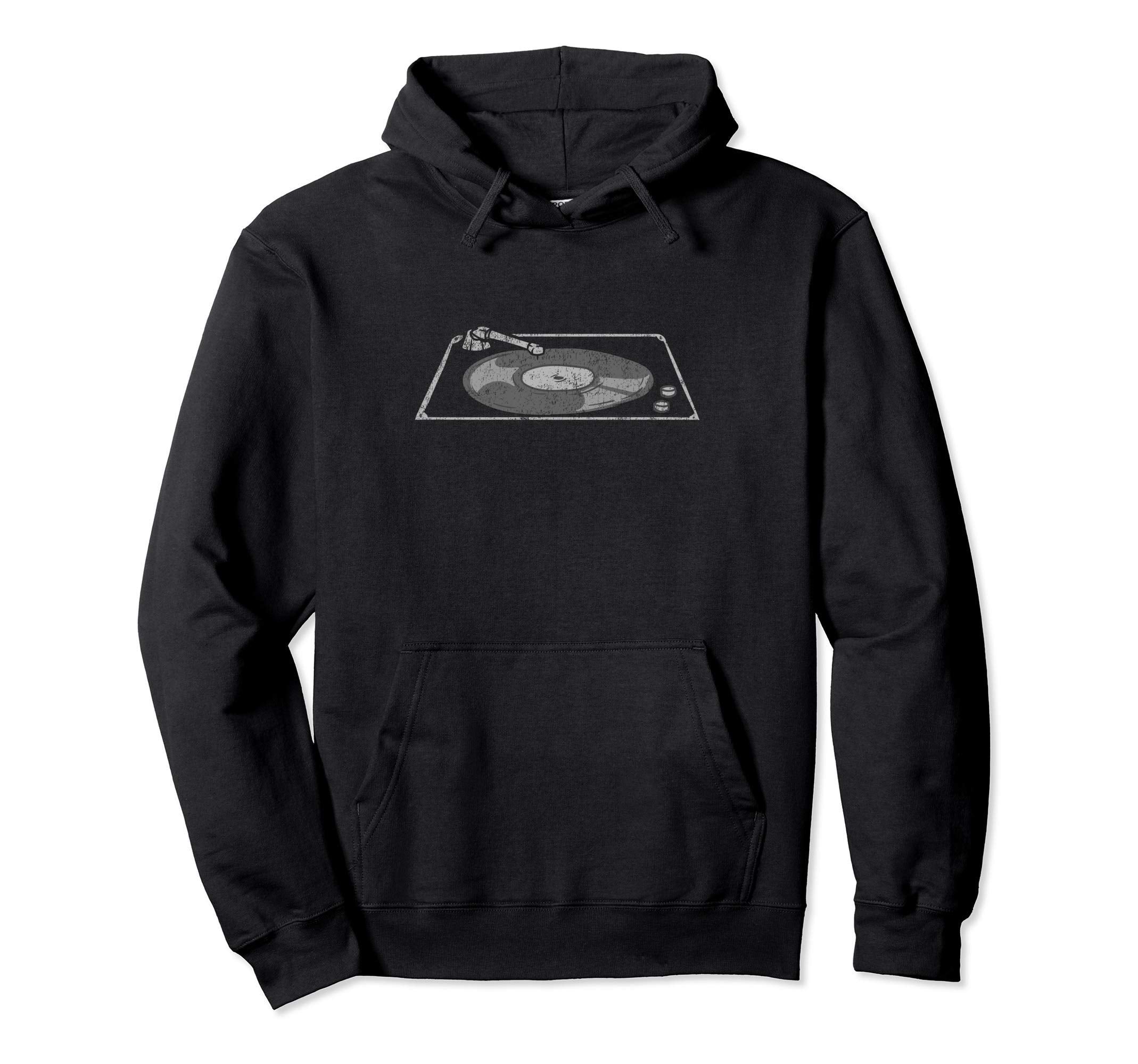 Turntable Turn Table Record Hoodie - Casual Everyday Wear for Adults - T-Shirt, Sweatshirt, Hoodie