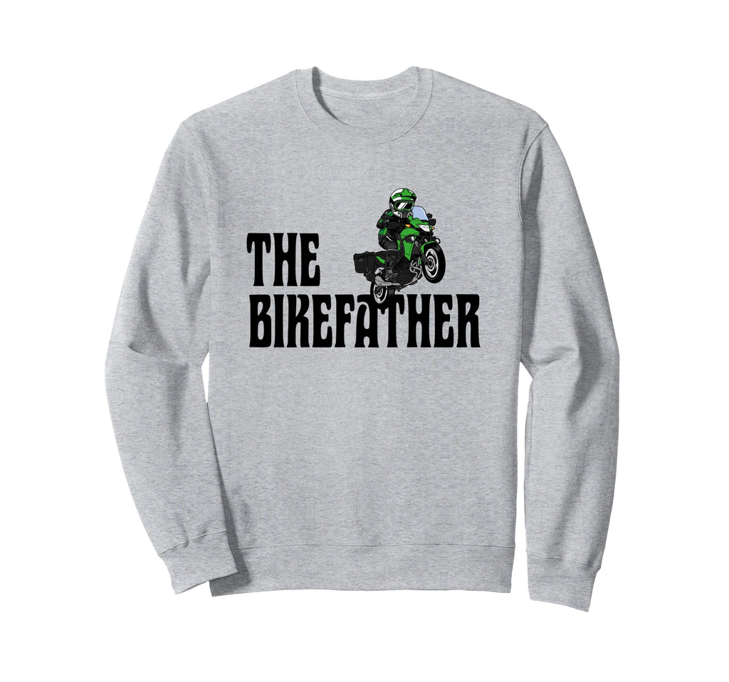 Biker Biker Dad Bikefather Funny Sweatshirt - Unique Graphic Unisex - T-Shirt, Sweatshirt, Hoodie