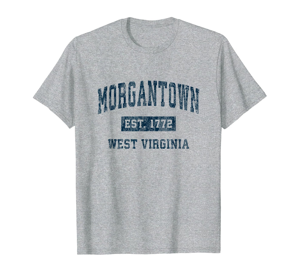 Morgantown West Virginia Wv Sports T-Shirt - Minimalist Print for Adults - T-Shirt, Sweatshirt, Hoodie
