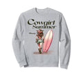 Cowgirl Summer Surfboard Western Sweatshirt - Minimalist Print for Adults - T-Shirt, Sweatshirt, Hoodie