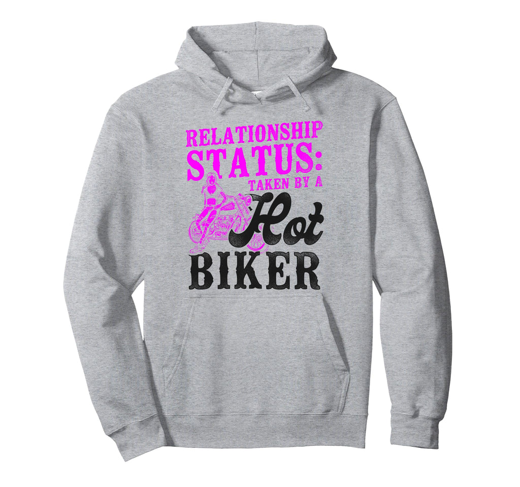 Motorcycle Biker Girlfriend Wife Hoodie - Unique Graphic Unisex - T-Shirt, Sweatshirt, Hoodie