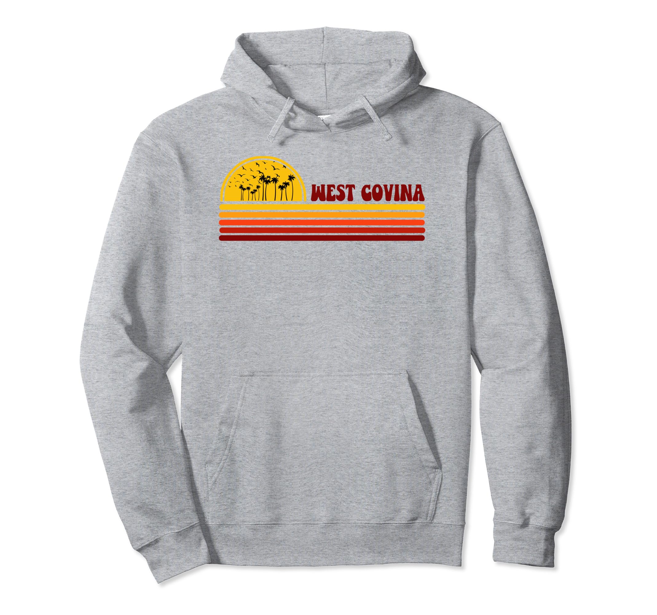 West Covina Sunset Logo City Hoodie - Trendy Graphic Unisex - T-Shirt, Sweatshirt, Hoodie