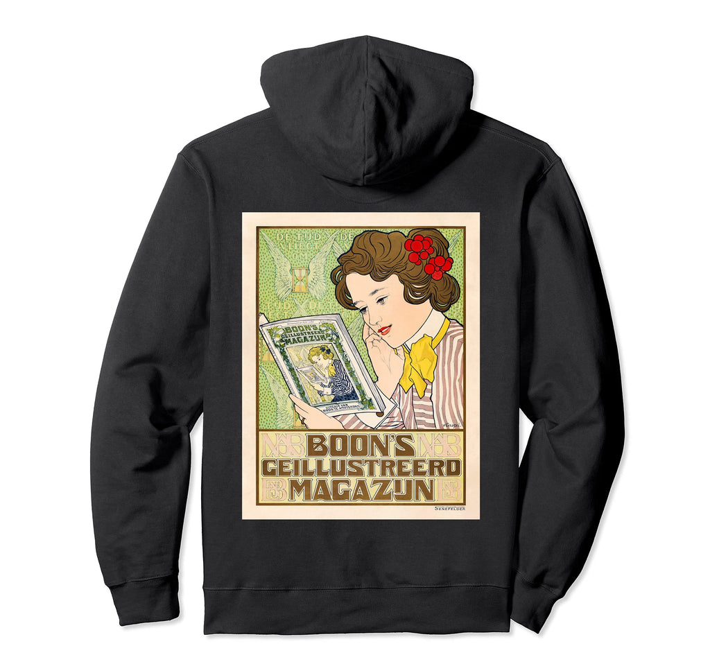 Reading Magazine Johann Georg Van Caspel Hoodie - Trendy Graphic Unisex - T-Shirt, Sweatshirt, Hoodie