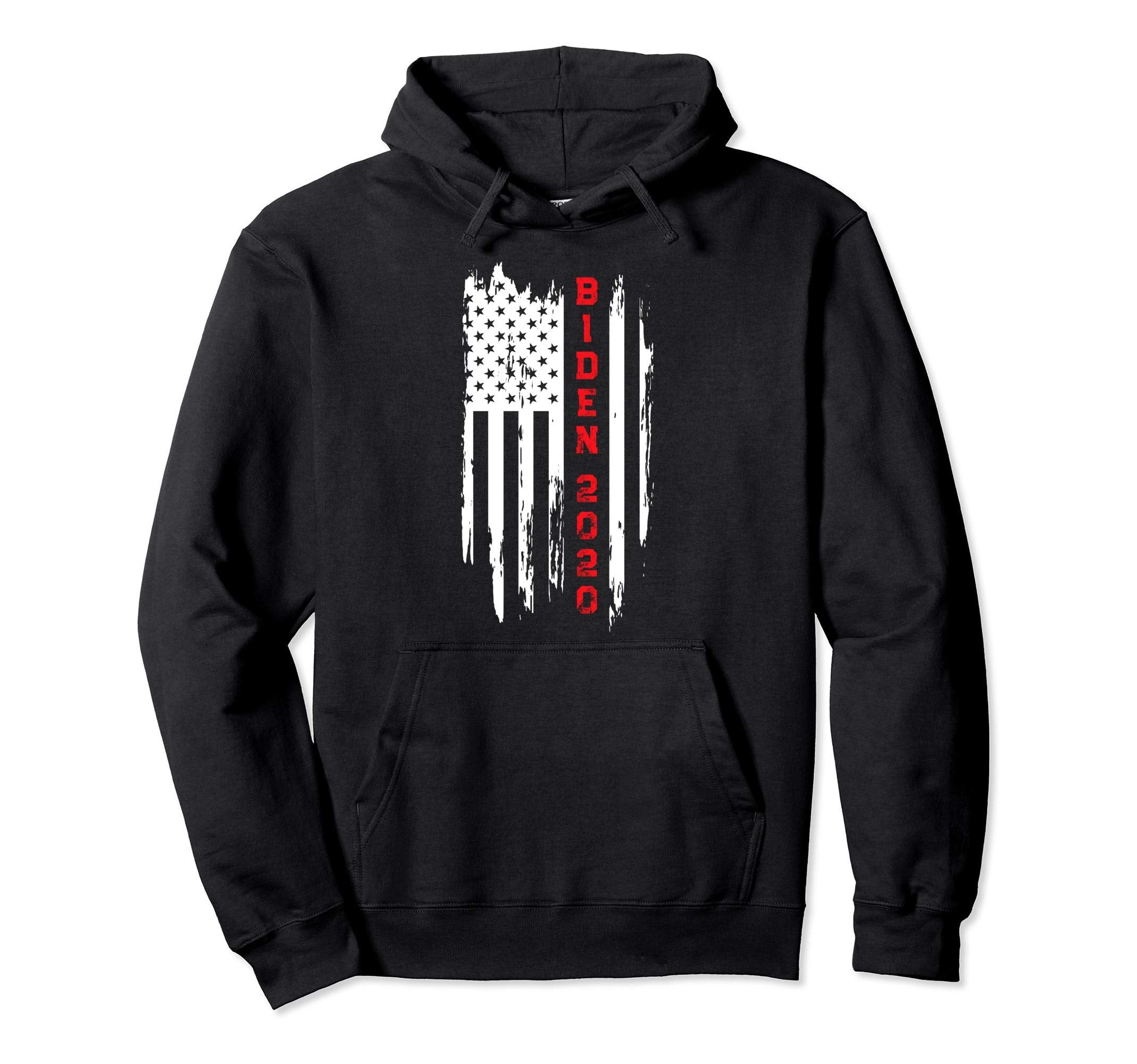 Biden Distressed Usa Flag Joe Biden Hoodie - Novelty Apparel Men Women - T-Shirt, Sweatshirt, Hoodie