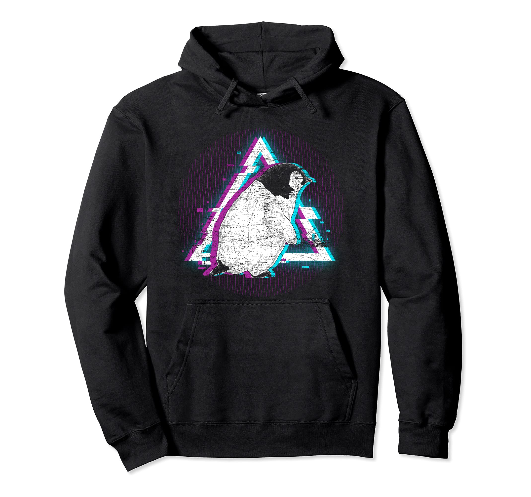 Penguin Antarctic Animal 80S Aesthetic Hoodie - Custom Art Print Unisex - T-Shirt, Sweatshirt, Hoodie