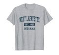 West Lafayette Indiana Sports Navy T-Shirt - Fun Novelty Design for Adults - T-Shirt, Sweatshirt, Hoodie