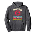 Service Dog Human Emotional Support Crew Hoodie - Streetwear Style Unisex - T-Shirt, Sweatshirt, Hoodie