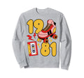 80S Vibes Best 1981 Rap Music Punk Sweatshirt - Novelty Apparel for Adults - T-Shirt, Sweatshirt, Hoodie