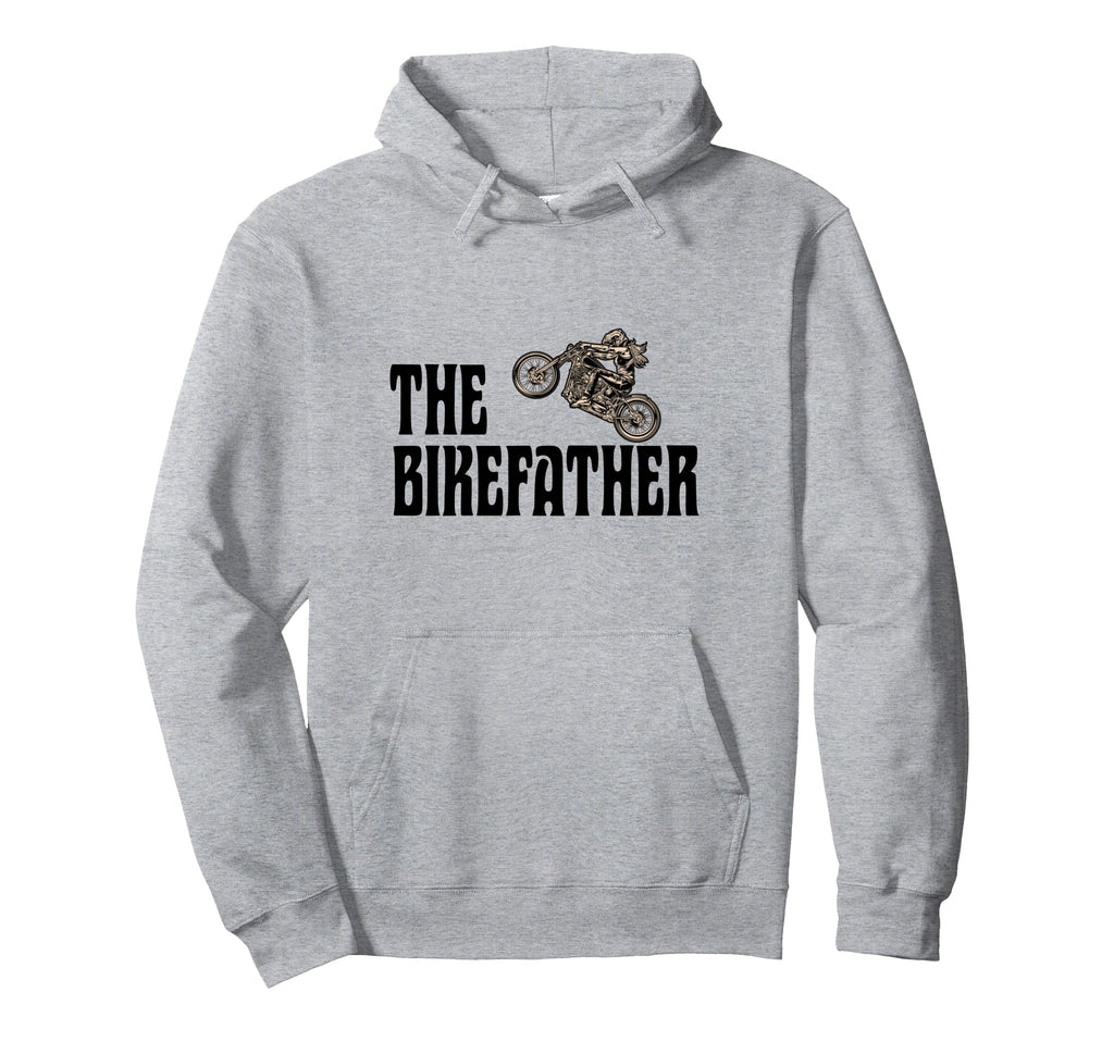 Biker Bikefather Biker Dad Funny Hoodie - Minimalist Print Unisex - T-Shirt, Sweatshirt, Hoodie