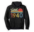 1940 Birthday Gift Born Made 1940 Sunset Hoodie - Minimalist Print Unisex - T-Shirt, Sweatshirt, Hoodie