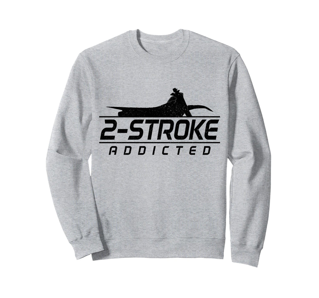 Motocross 2 Stroke Addict Biker Sweatshirt - Minimalist Print Unisex - T-Shirt, Sweatshirt, Hoodie