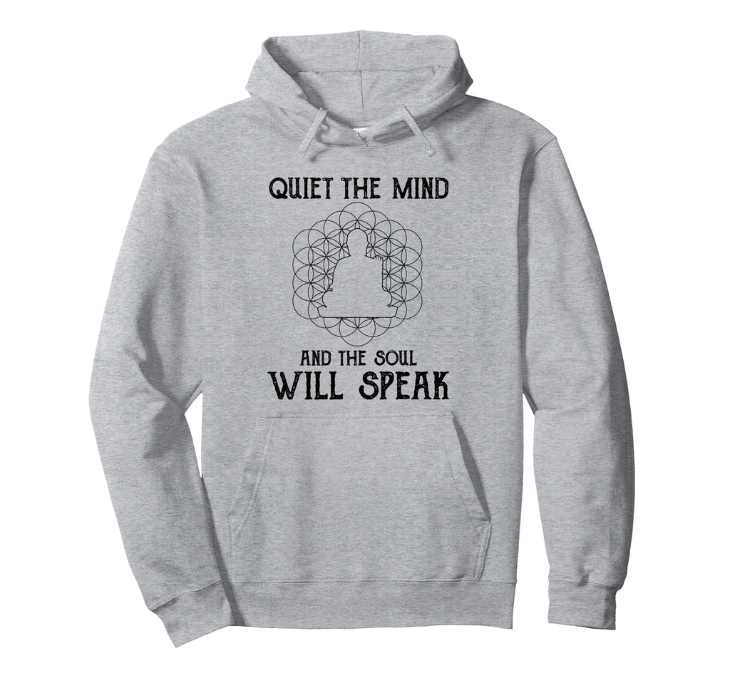 Buddhist Quiet Mind And Soul Mantra Buddha Hoodie - Minimalist Print Unisex - T-Shirt, Sweatshirt, Hoodie