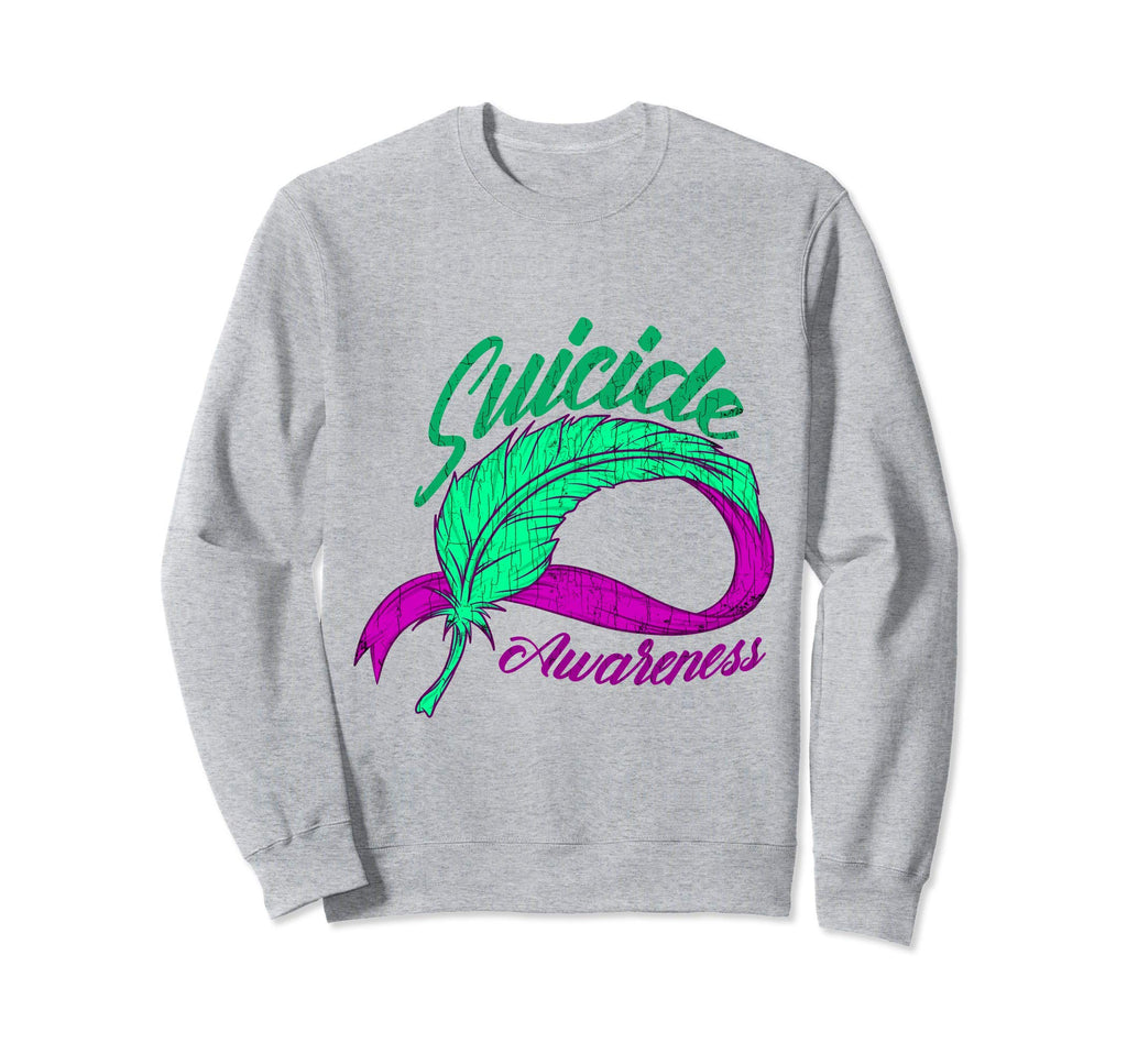 Suicide Awareness Wings Mental Sweatshirt - Aesthetic Graphic Unisex - T-Shirt, Sweatshirt, Hoodie