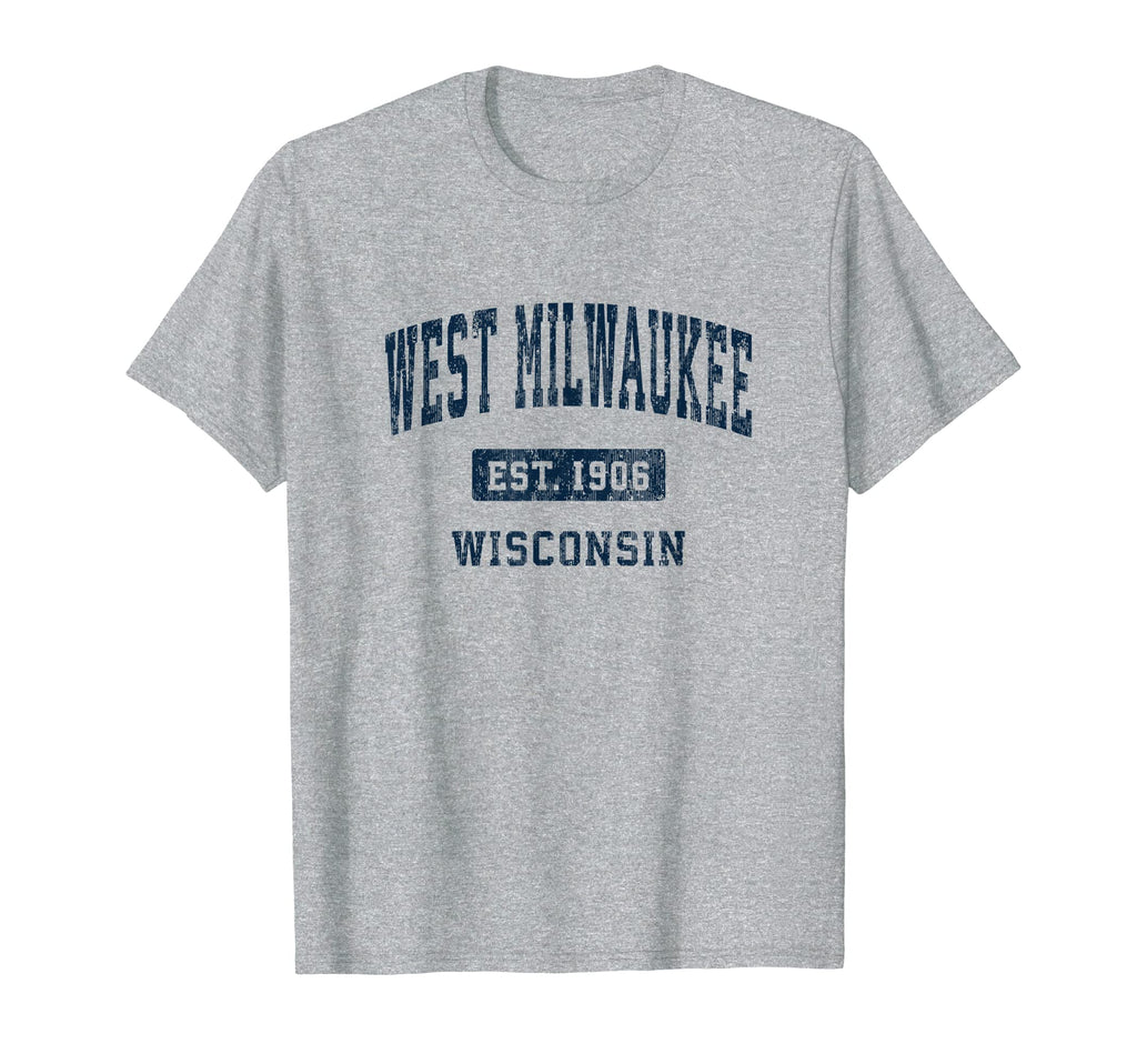 West Milwaukee Wisconsin Wi Athletic T-Shirt - Minimalist Print Unisex - T-Shirt, Sweatshirt, Hoodie