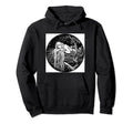 Art Nouveau Long Hair Stream Lake Hoodie - Aesthetic Graphic Men Women - T-Shirt, Sweatshirt, Hoodie