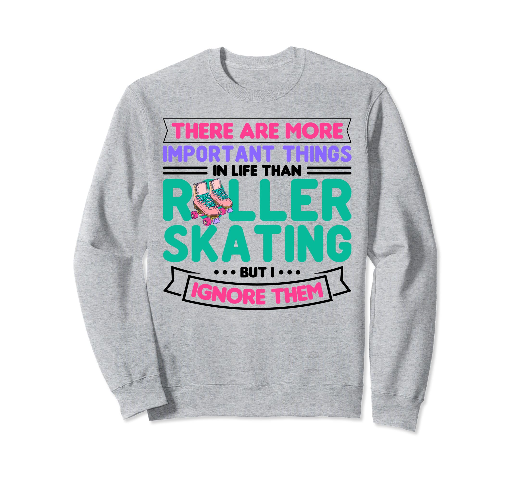 Skater 70S Roller Skating Sweatshirt - Minimalist Print for Adults - T-Shirt, Sweatshirt, Hoodie