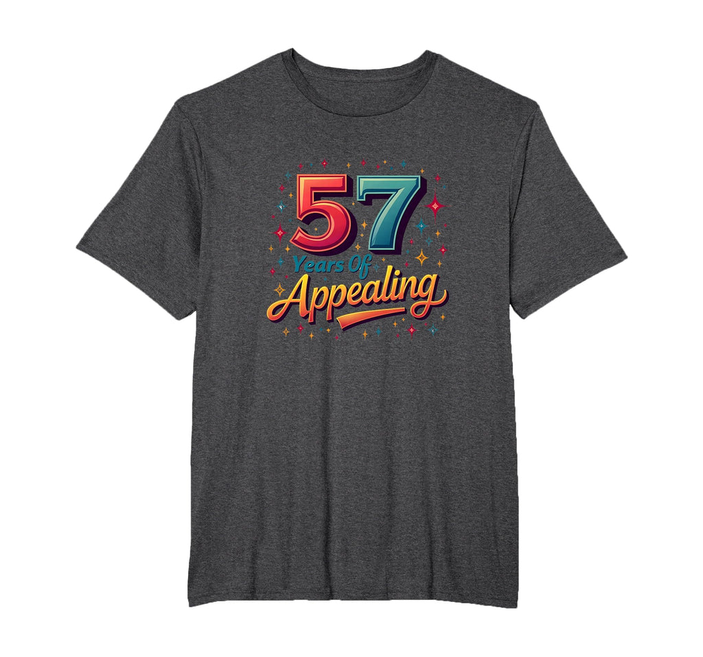 57 Years Appealing Birthday Gift T-Shirt - Trendy Graphic for Adults - T-Shirt, Sweatshirt, Hoodie