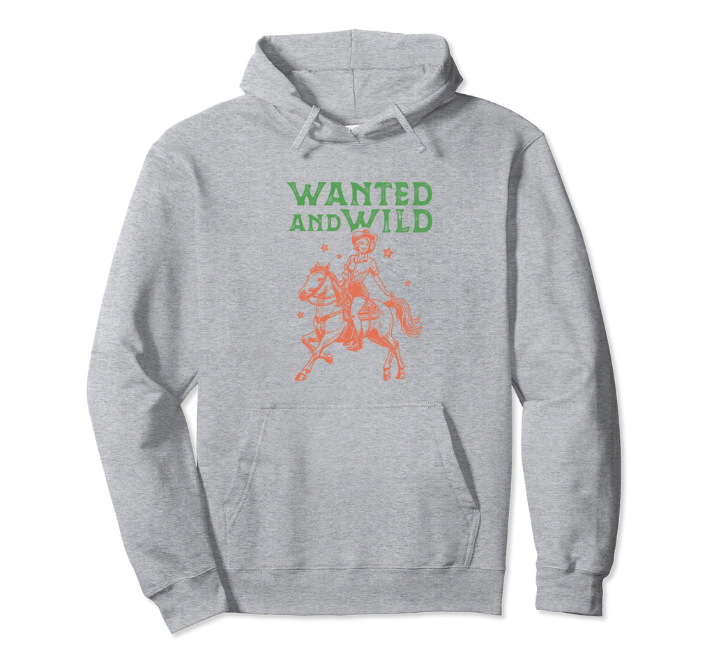 Wild West Horse Cowgirl Western Rodeo Hoodie - Unique Graphic Unisex - T-Shirt, Sweatshirt, Hoodie
