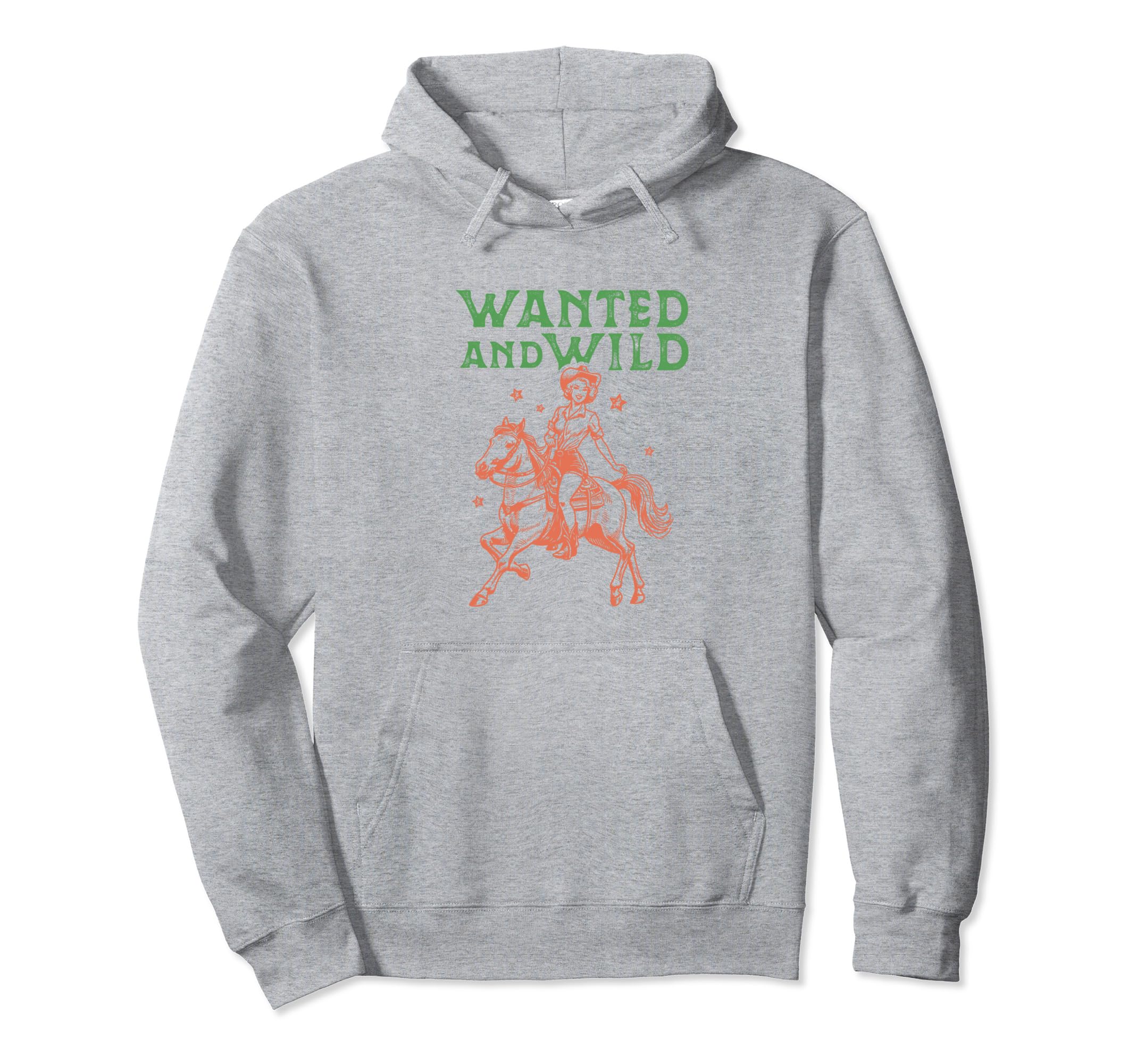 Wild West Horse Cowgirl Western Rodeo Hoodie - Unique Graphic Unisex - T-Shirt, Sweatshirt, Hoodie