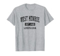 West Monroe Louisiana La Sports Black T-Shirt - Custom Art Print for Adults - T-Shirt, Sweatshirt, Hoodie