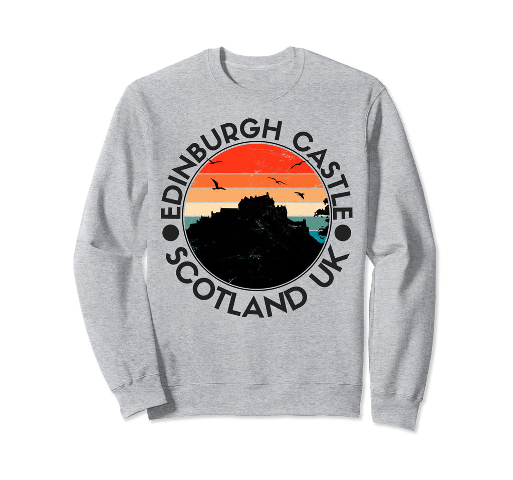 Edinburgh Castle Scotland Sunset Souvenir Sweatshirt - Graphic Print Unisex - T-Shirt, Sweatshirt, Hoodie