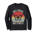 Anti Social Butterfly Funny Gifts T-Shirt - Custom Art Print Men Women - T-Shirt, Sweatshirt, Hoodie