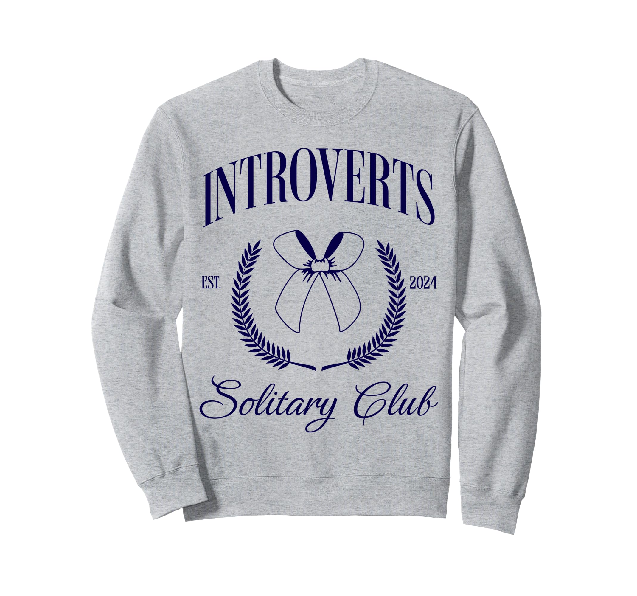 Introvert Social Solitary Club Sweatshirt - Aesthetic Graphic Men Women - T-Shirt, Sweatshirt, Hoodie