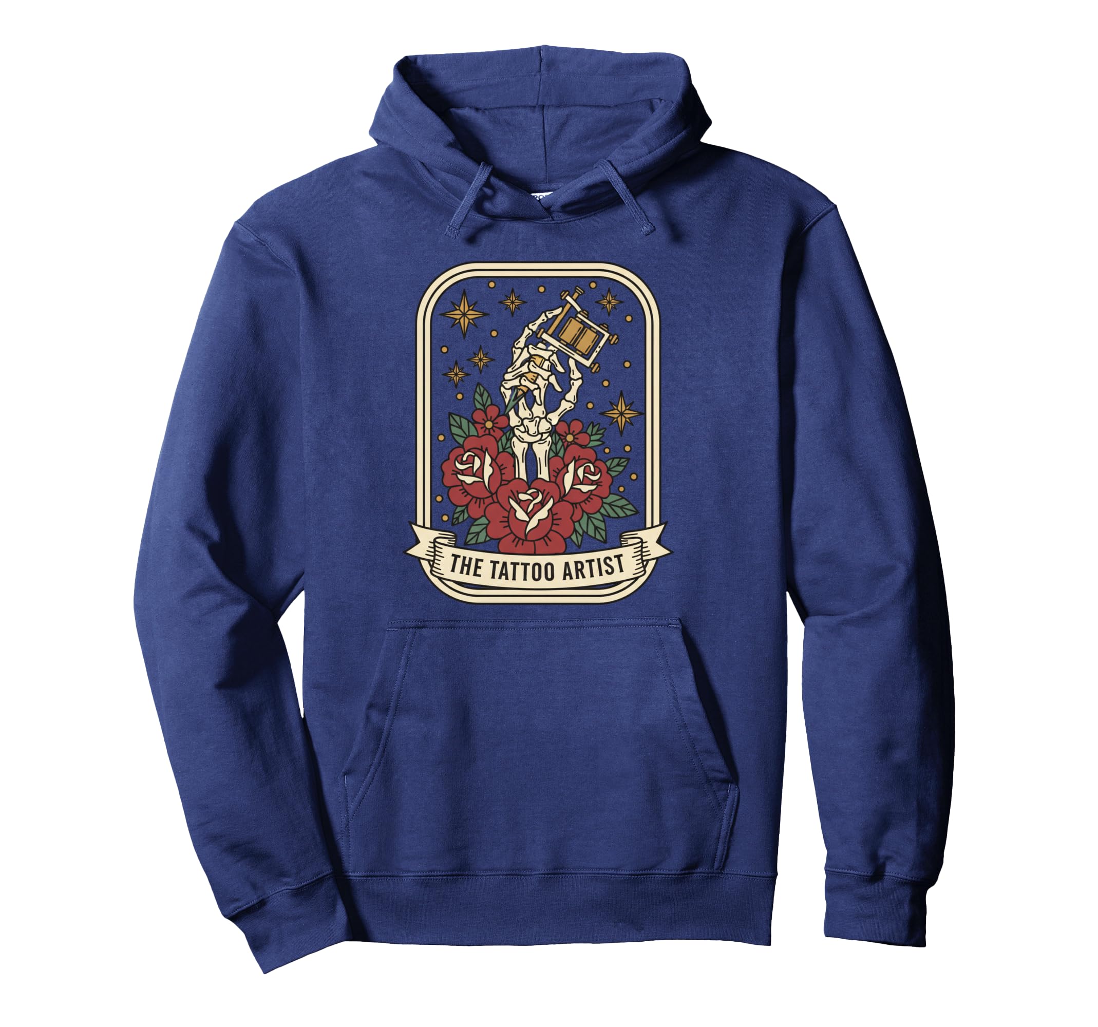Tattoo Artist Skeleton Hand Tattoo Hoodie - Casual Everyday Wear Men Women - T-Shirt, Sweatshirt, Hoodie