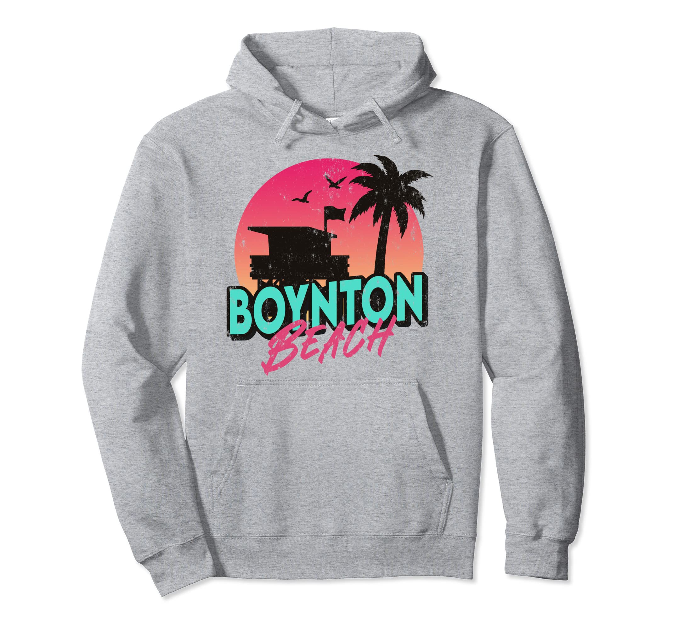 Boynton Beach Florida Palm Trees Fl Hoodie - Unique Graphic Unisex - T-Shirt, Sweatshirt, Hoodie