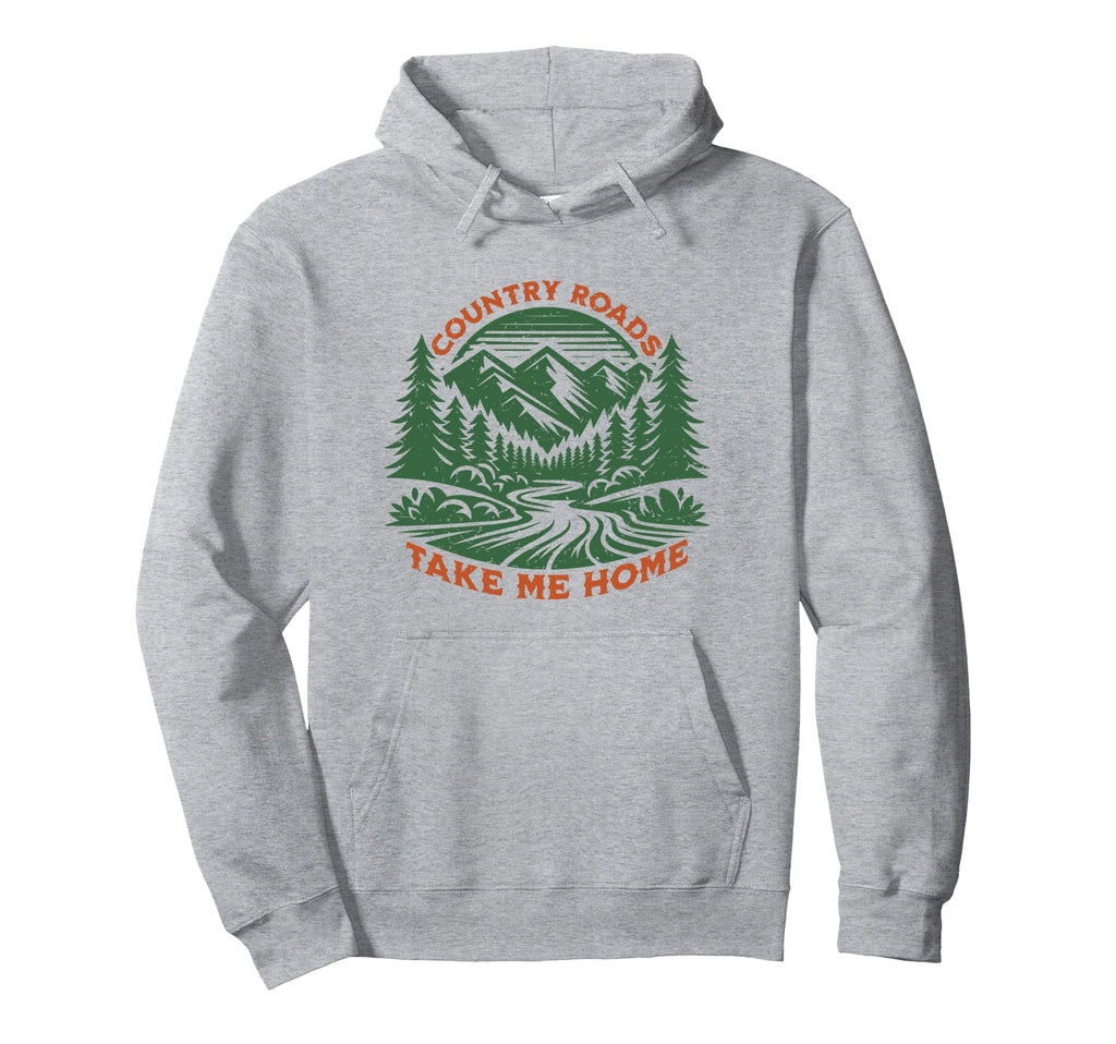 Country Roads Take Me Home Cowboy Hoodie - Trendy Graphic for Adults - T-Shirt, Sweatshirt, Hoodie