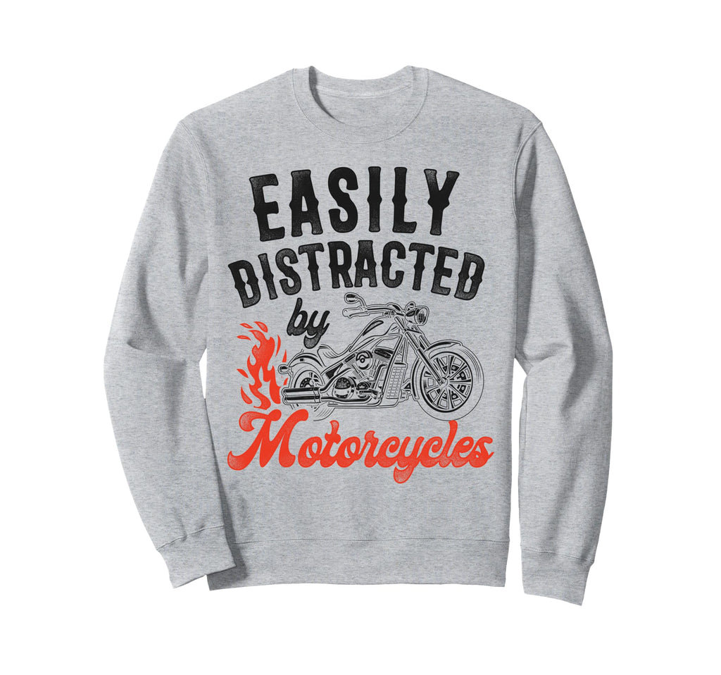 Motorcycle Biker Easily Sweatshirt - Custom Art Print for Adults - T-Shirt, Sweatshirt, Hoodie