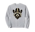 Raccoon Wearing Hat Country N Sweatshirt - Casual Everyday Wear Unisex - T-Shirt, Sweatshirt, Hoodie