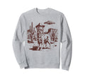 Golden Retriever Ufo Western Alien Sweatshirt - Streetwear Style Unisex - T-Shirt, Sweatshirt, Hoodie