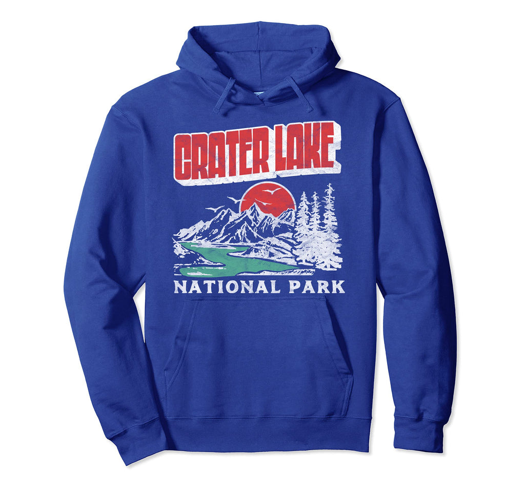 Crater Lake National Park Distressed Hoodie - Casual Everyday Wear Unisex - T-Shirt, Sweatshirt, Hoodie