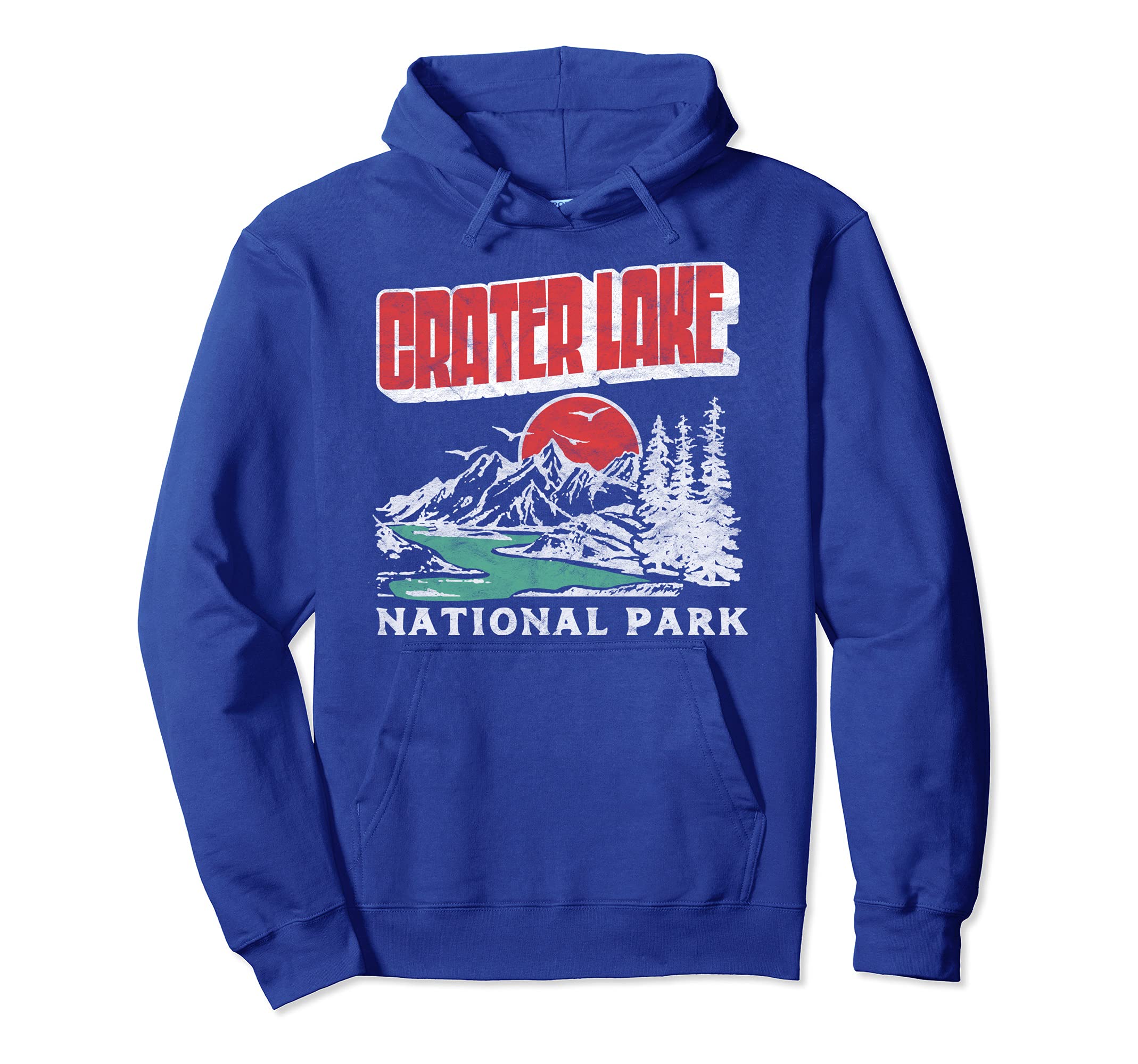 Crater Lake National Park Distressed Hoodie - Casual Everyday Wear Unisex - T-Shirt, Sweatshirt, Hoodie