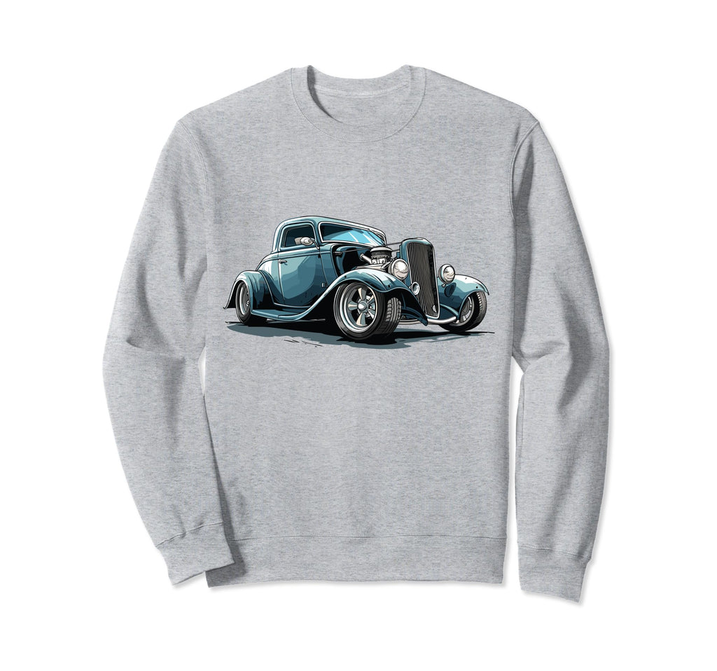 Hotrod Car Illustration Hotrod Sweatshirt - Minimalist Print for Adults - T-Shirt, Sweatshirt, Hoodie
